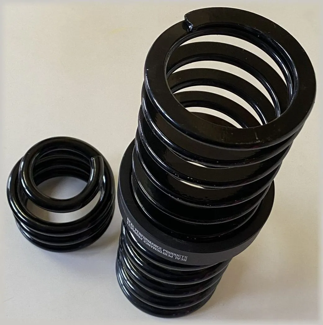 Molas R37 pretas para coilover: mola principal e mola helper